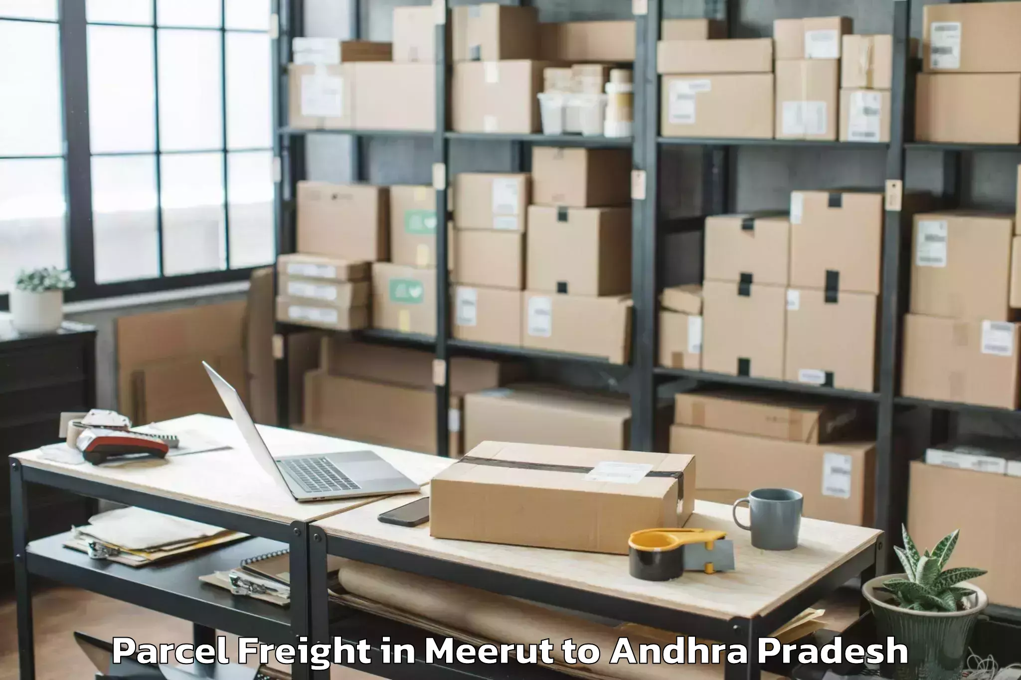 Trusted Meerut to Bhimunipatnam Parcel Freight